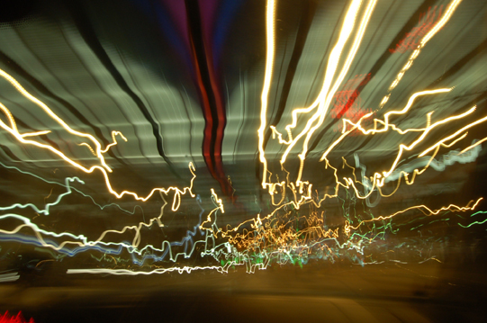 tunnel at night