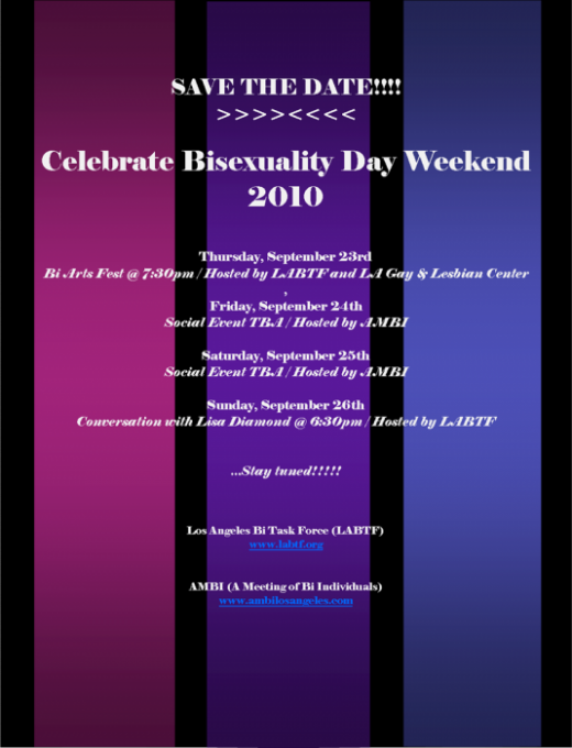 SAVE THE DATE: CBD Weekend 2010