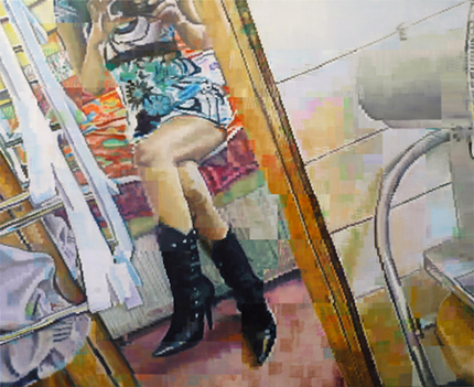 Too Slutty? (2010) Oil on Canvas, 140 x 170 cm - Enda O'Donoghue